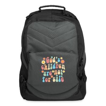 God's Children Are Not For Sale Christian Children - Computer Backpack - charcoal - Front