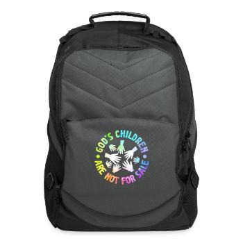 God's Children Are Not For Sale Christian Children - Computer Backpack - charcoal - Front