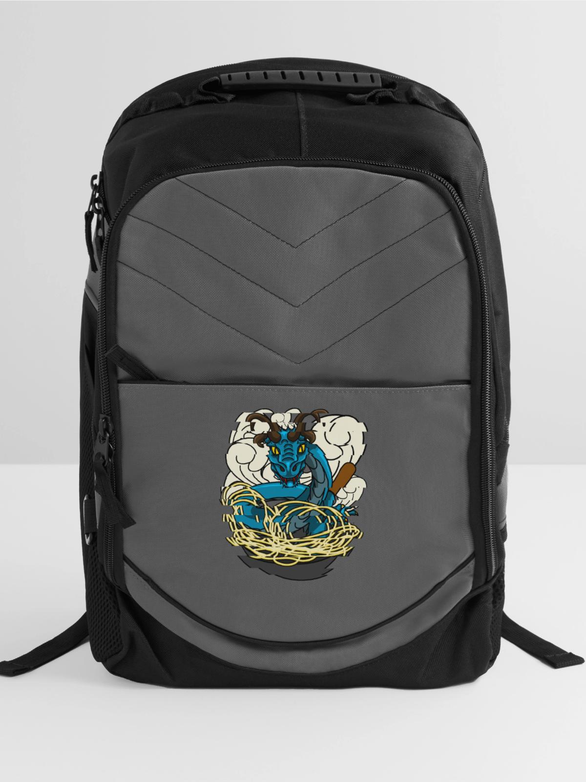 Wok Pan Dragon - Computer Backpack - charcoal - Front