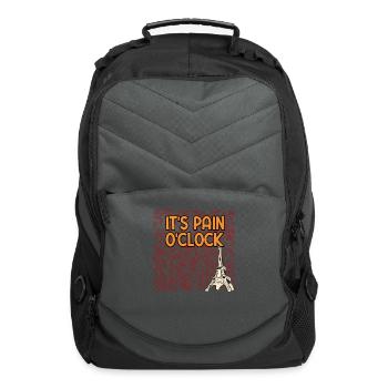 Its Pain O Clock Lifestyle Sayings Habits Quotes - Computer Backpack - charcoal - Front