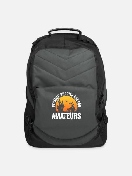 Funny Biker Motorcycle Enthusiast - Computer Backpack - charcoal