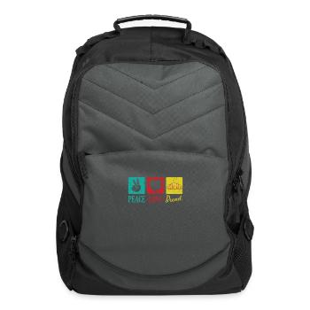 Peace Love Bread Baker - Computer Backpack - charcoal - Front