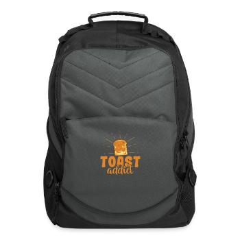 Toast addict Baker Baked Goods - Computer Backpack - charcoal - Front