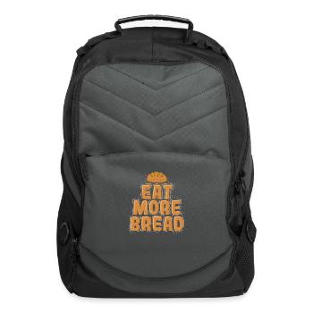 Eat More Bread Bakery - Computer Backpack - charcoal - Front