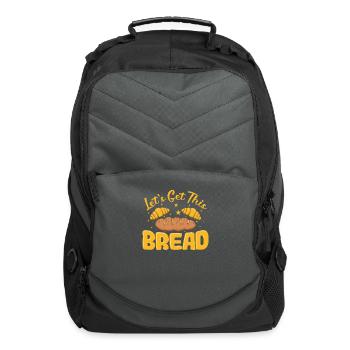 Let's get this Bread Baker Baked Goods - Computer Backpack - charcoal - Front