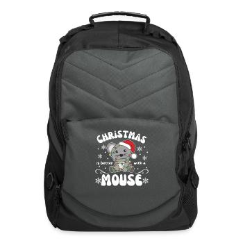 Christmas Is Better With A Mouse - Computer Backpack - charcoal - Front