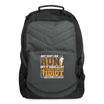 It Takes A Lot Special Kind Of Idiot To Run A - Computer Backpack - charcoal - Front