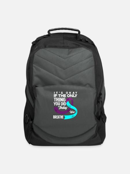 Suicide Prevention Awareness - Computer Backpack - charcoal