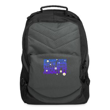 My Tummy Hurts But I'm Being Really - Computer Backpack - charcoal - Front