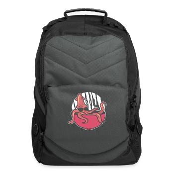 Funny Squid Fisherman - Computer Backpack - charcoal - Front