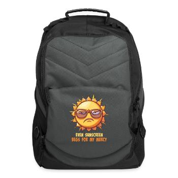Hot Weather Even Sunscreen Begs For My Mercy - Computer Backpack - charcoal - Front