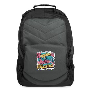 Happiness is being a mama mother's day tshirt. - Computer Backpack - charcoal - Front