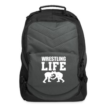 Wrestling Life Wrestling Coach - Computer Backpack - charcoal - Front