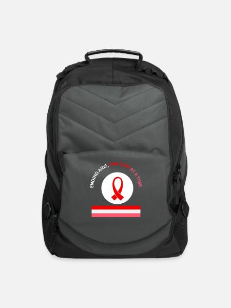 AIDS AWARENESS,HIV AWARENESS - Computer Backpack - charcoal