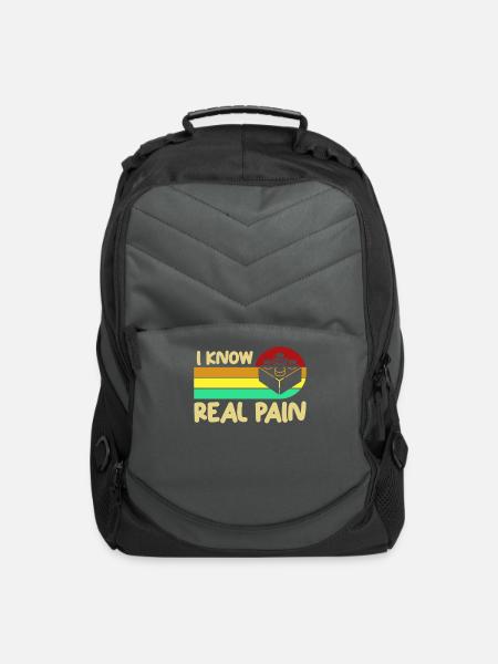 Pain Scale Building Brick - Computer Backpack - charcoal
