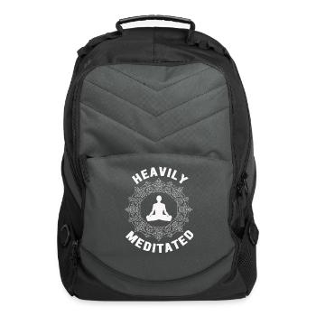 Heavily Meditated - Computer Backpack - charcoal - Front