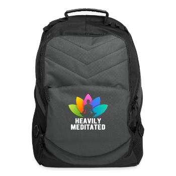 Heavily Meditated - Computer Backpack - charcoal - Front