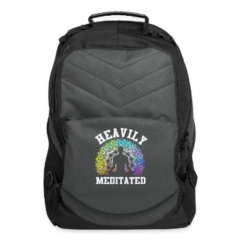 Heavily Meditated - Computer Backpack - charcoal - Front