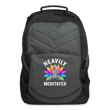 Heavily Meditated - Computer Backpack - charcoal - Front