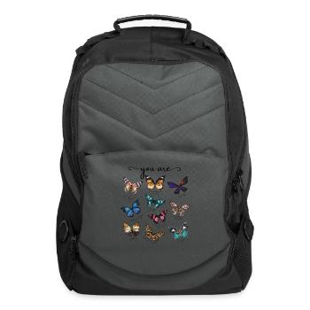 You Are Beautiful Bible Verse Religious Christian - Computer Backpack - charcoal - Front