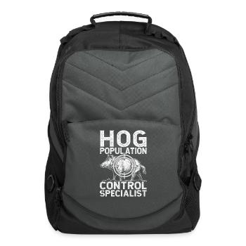 Hunter Hog Population Control Specialist - Computer Backpack - charcoal - Front