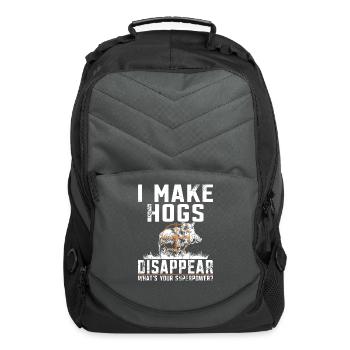 Wild Hog Hunter Superpower Wild Boar - Computer Backpack - charcoal - Front
