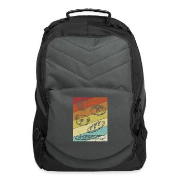 Retro Bread Dough Bread Maker Bread Queen Lover - Computer Backpack - charcoal - Front