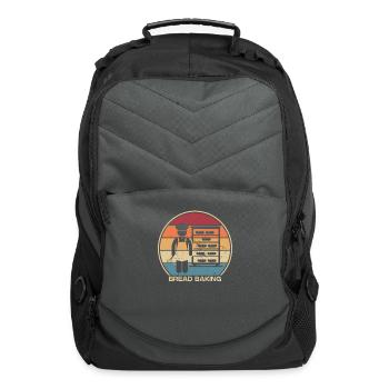 Retro Bread Maker Bread Dough Bread Queen Lover - Computer Backpack - charcoal - Front