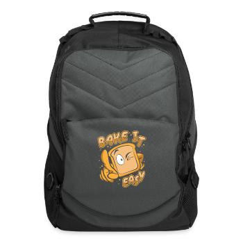 Bake It Easy Bread Maker Bread Dough Bread Queen - Computer Backpack - charcoal - Front