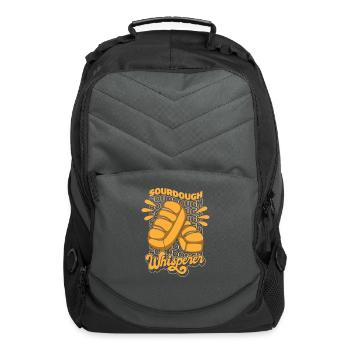 Sourdough Whisperer Bread Dough Bread Maker Bread - Computer Backpack - charcoal - Front