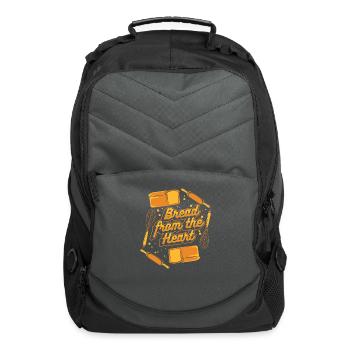Bread From The Heart Bread Dough Bread Maker - Computer Backpack - charcoal - Front