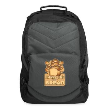 I Make The Best Bread Bread Maker Bread Dough - Computer Backpack - charcoal - Front