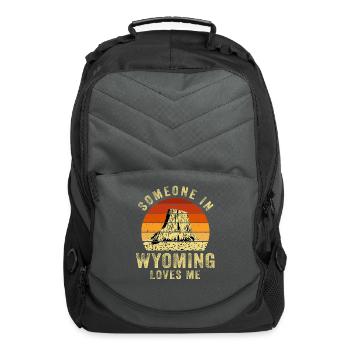 Someone In Wyoming Loves Me - Computer Backpack - charcoal - Front