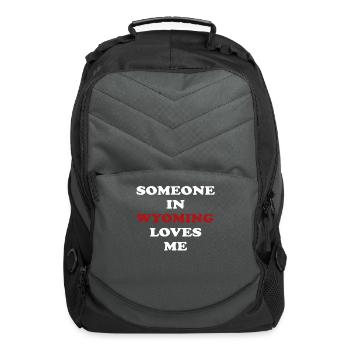 Someone In Wyoming Loves Me - Computer Backpack - charcoal - Front