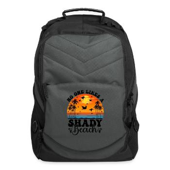 No One Likes A Shady Beach - Computer Backpack - charcoal - Front