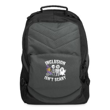 Inclusion Isn't Scary Halloween Celebration With - Computer Backpack - charcoal - Front