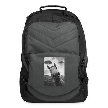 Horse - Computer Backpack - charcoal - Front