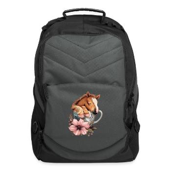 Horse - Computer Backpack - charcoal - Front