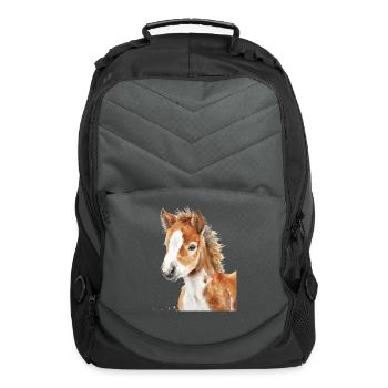 Horse - Computer Backpack - charcoal - Front
