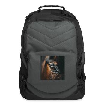 Horse - Computer Backpack - charcoal - Front