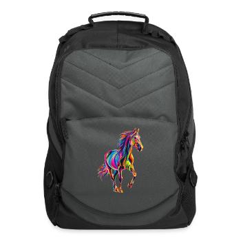 Horse - Computer Backpack - charcoal - Front