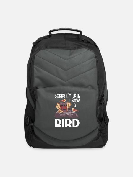 Bird Watching Cute Bird Lover - Computer Backpack - charcoal