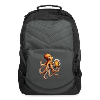 Squid Beer - Computer Backpack - charcoal - Front