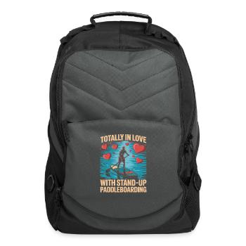 Romantic Totally In Love With Stand Up - Computer Backpack - charcoal - Front