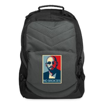 TOP G no brokies - Computer Backpack - charcoal - Front