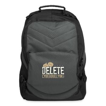 Anti Bullying Gifts Delete Cyberbullying Gift - Computer Backpack - charcoal - Front