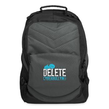 Anti Bullying Gift Delete Cyberbullying Gift - Computer Backpack - charcoal - Front