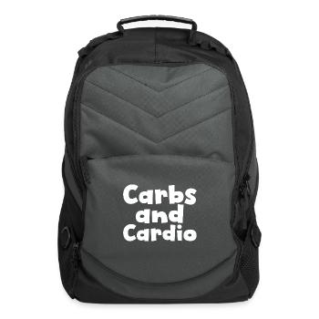 Carbs And Cardio - Computer Backpack - charcoal - Front