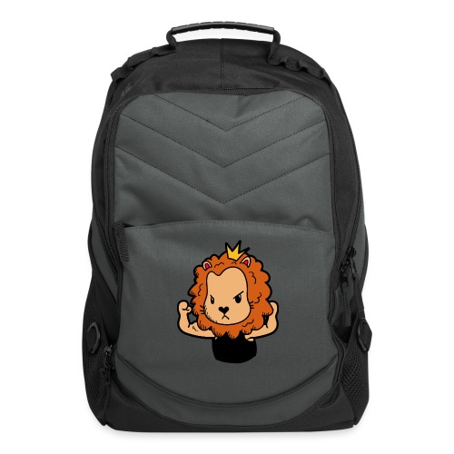 Cute Strong Lion Flexing Muscles - Computer Backpack