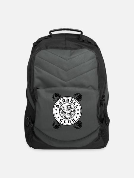 Barbell club. - Computer Backpack - charcoal